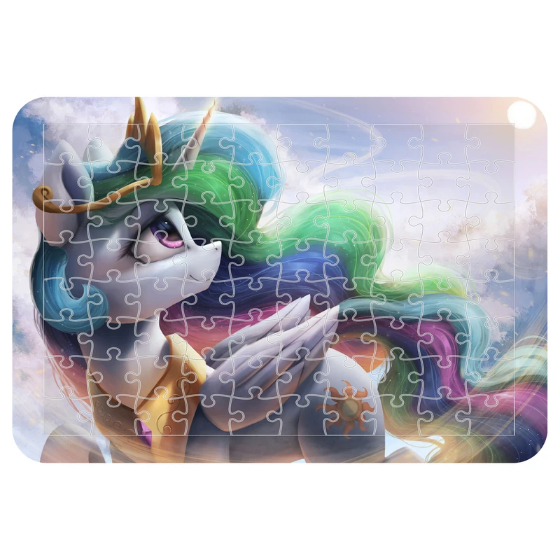 پازل 54 تکه مدل CHB1526 طرح انیمیشن یونیکورن پونی کوچولو