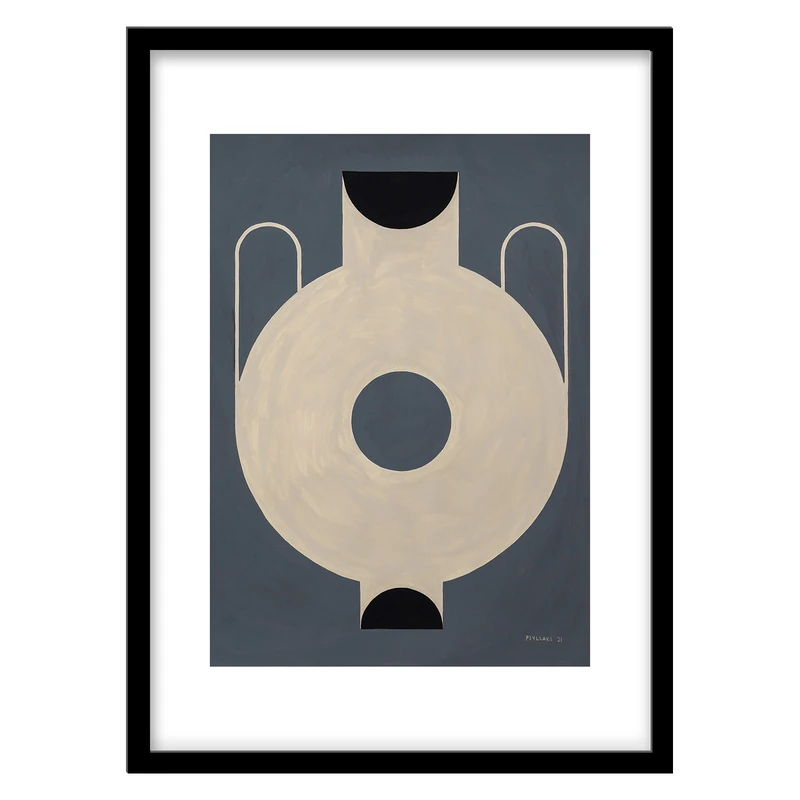 تابلو فورنیمو مدل Abstract Circular Vase کد 10138B
