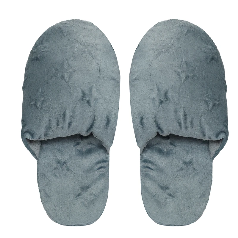 دمپایی زنانه مدل مخمل ستاره ای کد R500