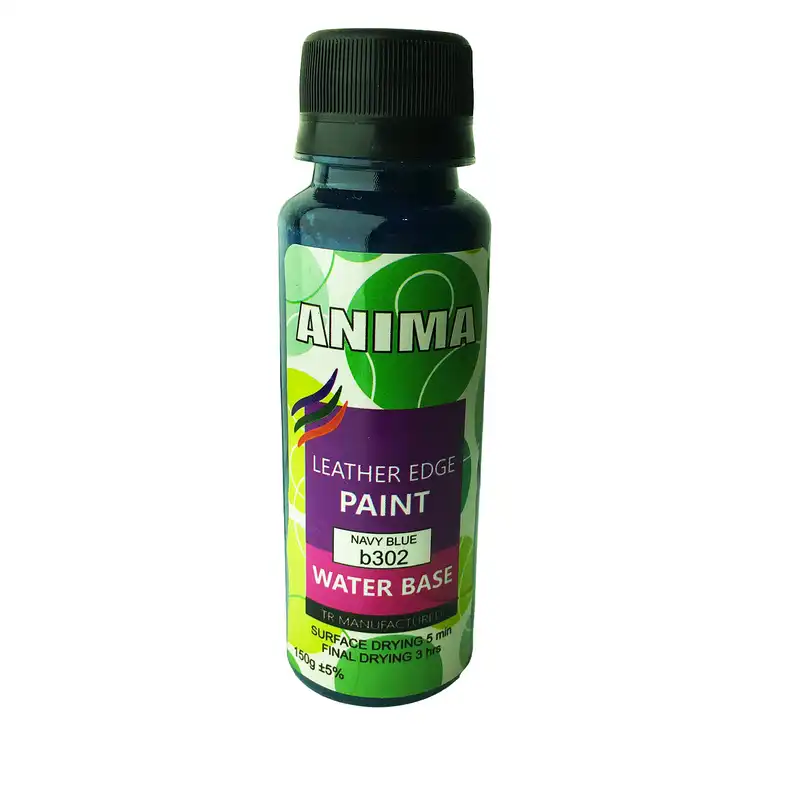 رنگ آبی تیره لبه چرم آنیما کد B302 وزن 150 گرم