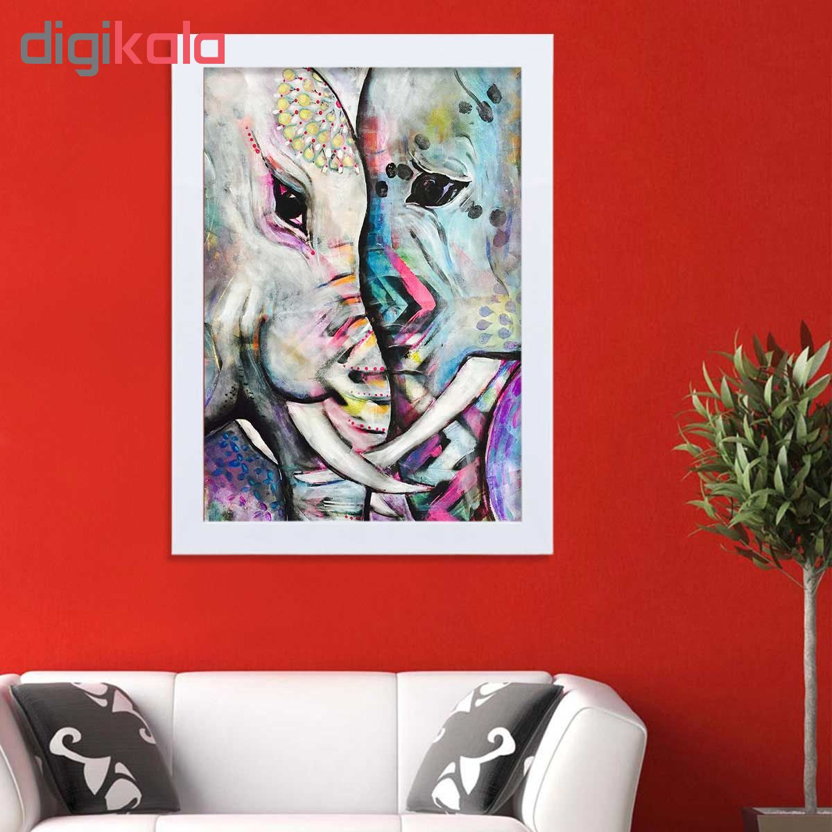 تابلو گالری استاربوی طرح فیل مدل هنری HL304
