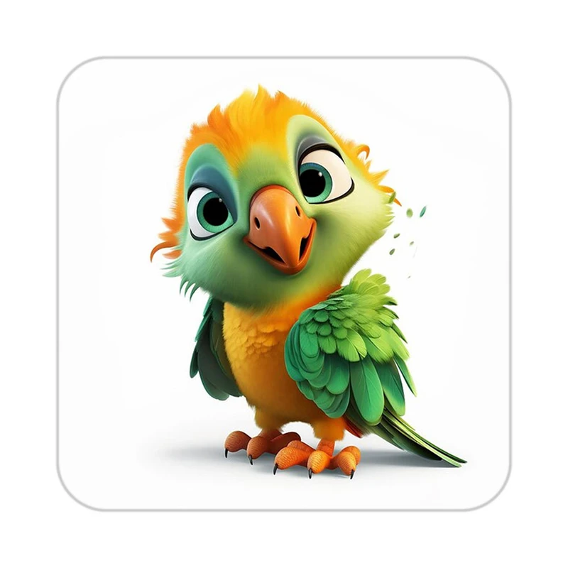 زیر لیوانی کاکتی طرح حیوانات کارتونی مدل mp28008