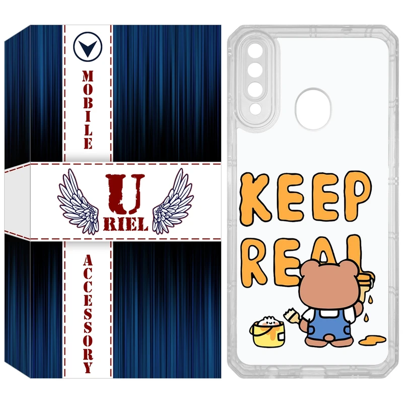کاور یوریل مدل Clear کد 15 طرح خرس مناسب برای گوشی موبایل سامسونگ Galaxy A20s