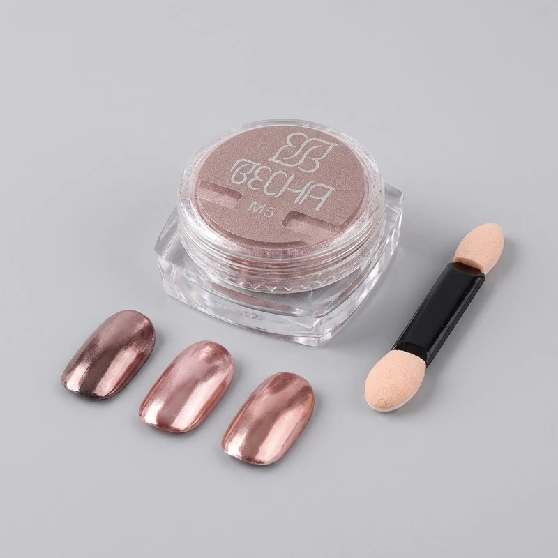 پودر کروم ناخن وسنا مدل Metallic Mirror کد M5