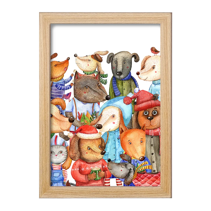 تابلو خندالو مدل حیوانات  کد 5027