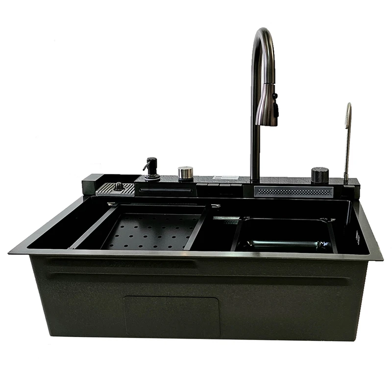 عکس شماره 3 : سینک ظرفشویی استیل مدل پیانویی 5 کلید توکار