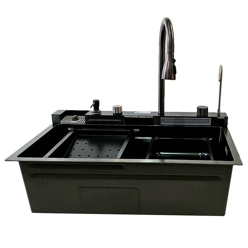 سینک ظرفشویی استیل مدل پیانویی 5 کلید توکار