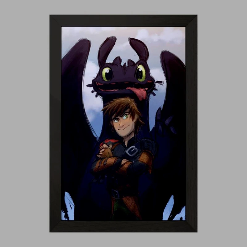 تابلو خندالو مدل اژدها سواران DreamWorks Dragons  کد 13752