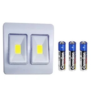 چراغ اضطراری مدل light-2 به همراه باتری نیم قلم مجموعه 4 عددی