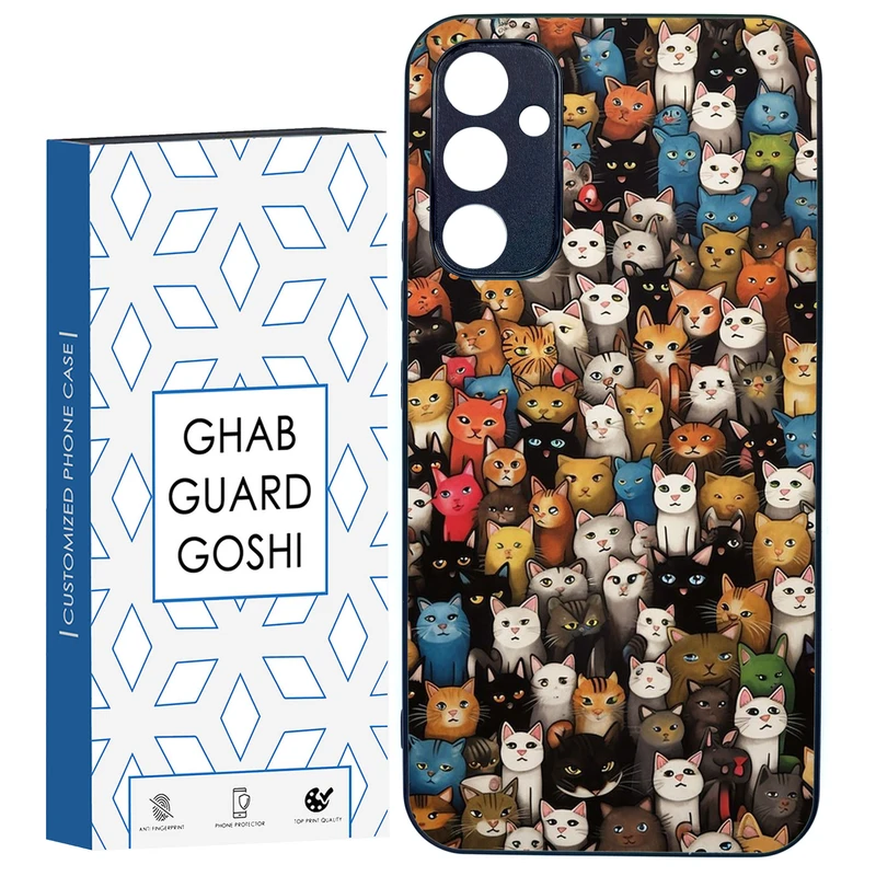 کاور قاب گارد گوشی طرح گربه کد TPU-293 مناسب برای گوشی موبایل سامسونگ Galaxy A34