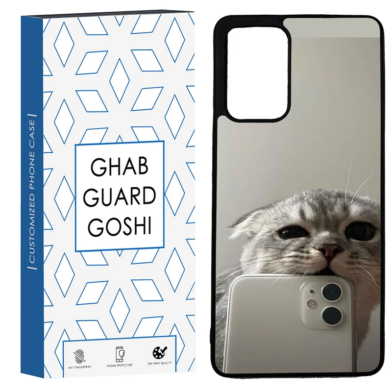 کاور قاب گارد گوشی طرح گربه سلفی کد TPU-206 مناسب برای گوشی موبایل سامسونگ Galaxy A72