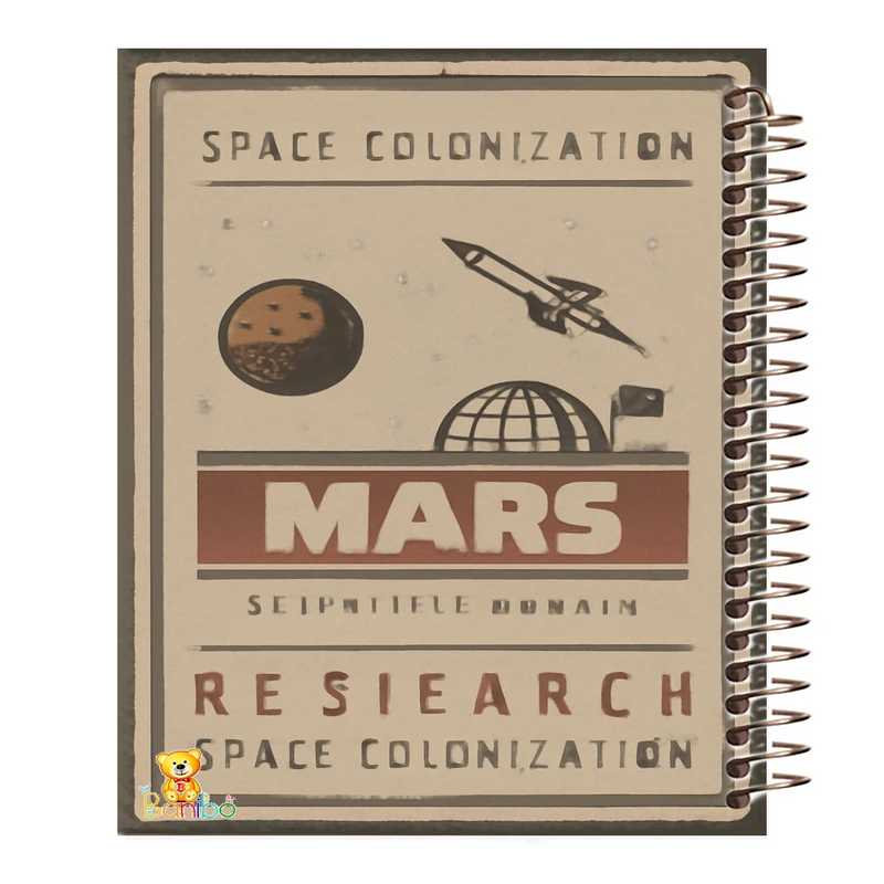 دفتر مشق 100 برگ بانیبو طرح  فضا کد 1211