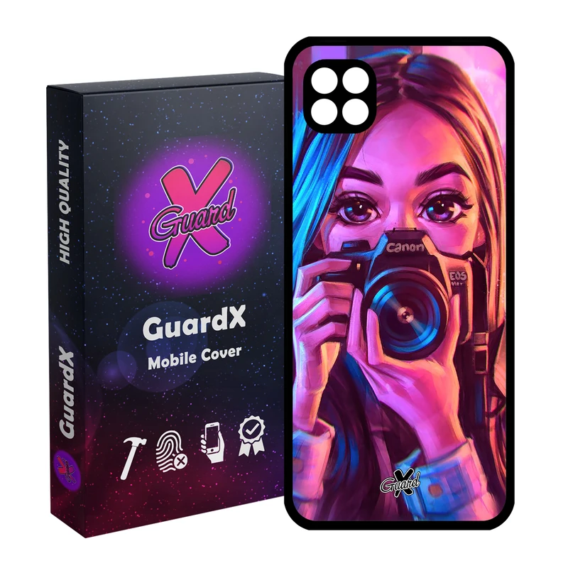 کاور گارد ایکس طرح دختر مدل Glass10288 مناسب برای گوشی موبایل سامسونگ Galaxy A22 5G