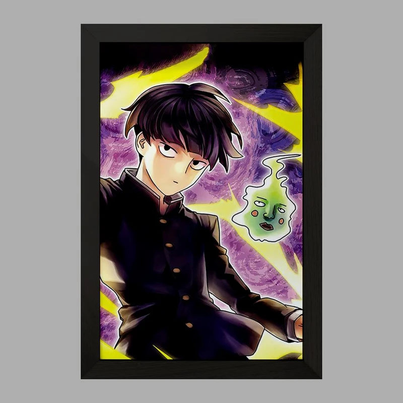 تابلو خندالو مدل شییکو انیمه موب سایکو Mob Psycho 100 کد 24489