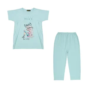 ست بلوز و شلوار دخترانه خرس کوچولو مدل 2011303-58