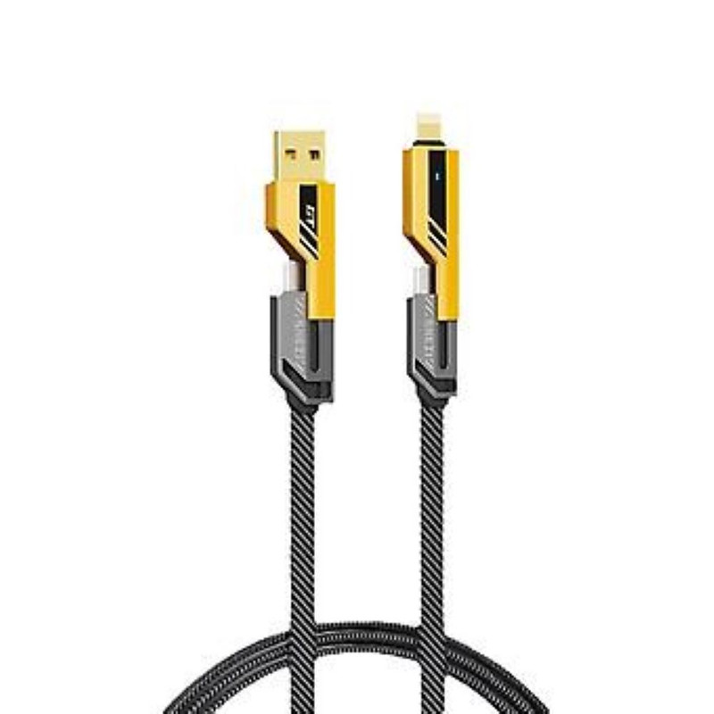 کابل تبدیل USB / USB-C به لایتنینگ / USB-C مدل NOHON 4IN1 FAST طول 1.2 متر