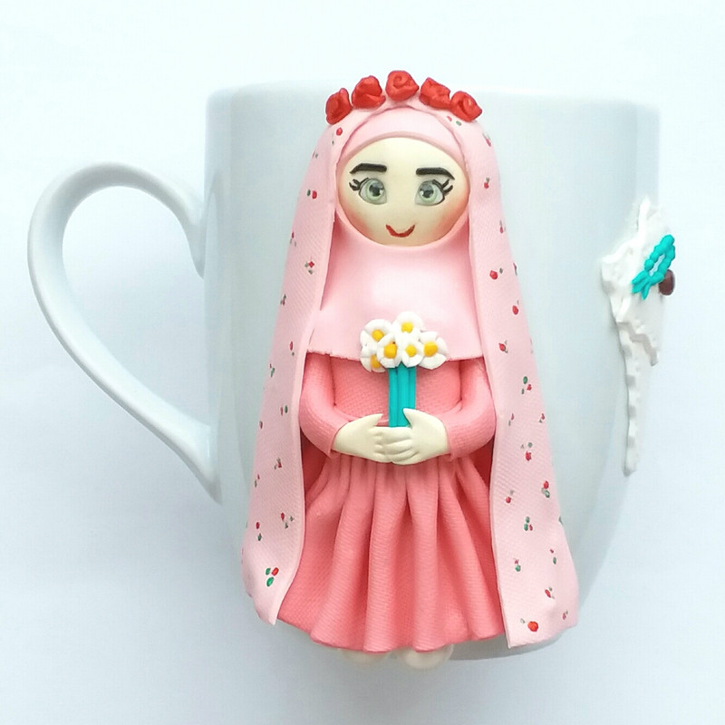 ماگ سرامیکی مدل دختر عروسکی L1975