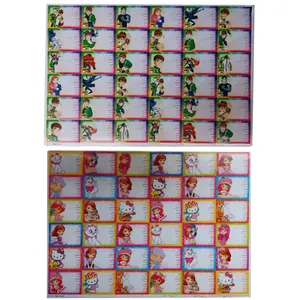 برچسب دار مدل نام و کلاس طرح کارتونی بسته 2 عددی
