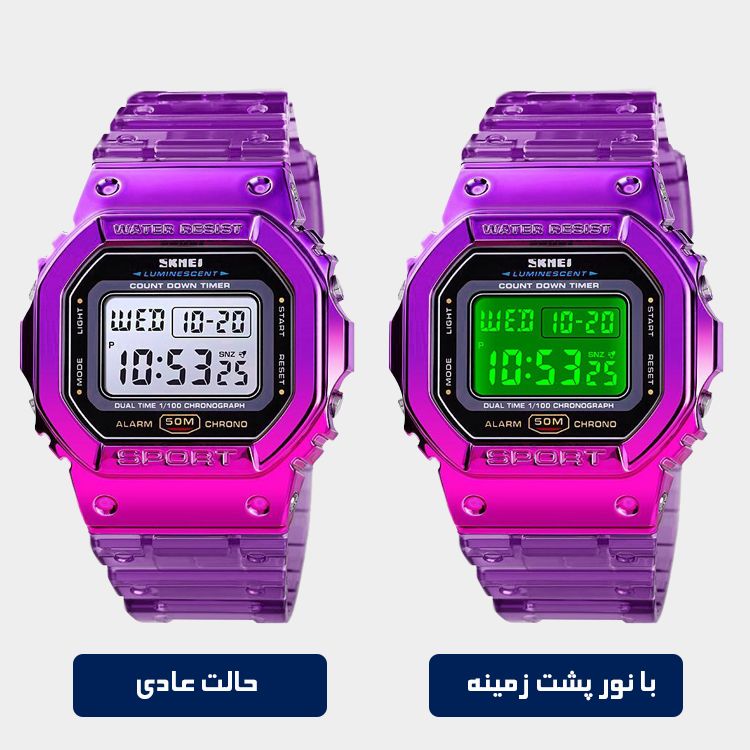 ساعت مچی دیجیتال زنانه اسکمی مدل 1622 PL -  - 4