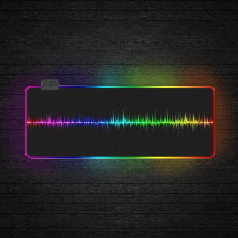 ماوس پد مخصوص بازی مدل GMS-WT-5 Soundwave Rainbow RGB 2