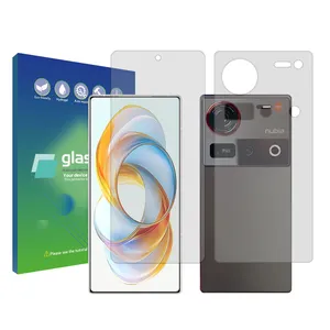 Glass Pro Resistant model transparent screen protector suitable for ZTE nubia Z70 Ultra mobile phone along with the back protector