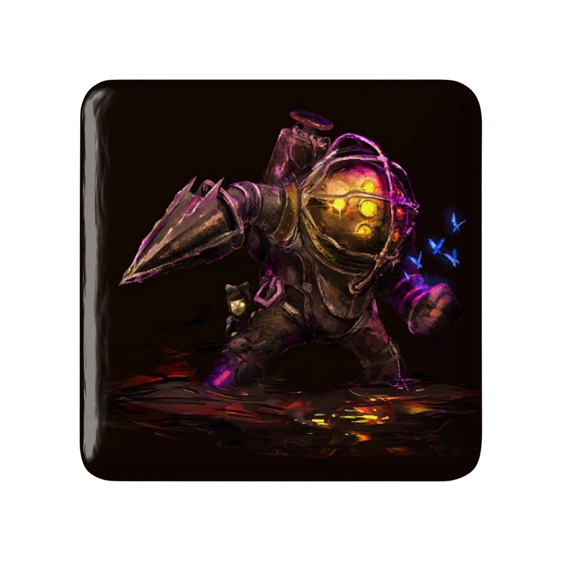 مگنت خندالو طرح بازی بایوشاک (Bioshock) مدل مربعی کد 31335