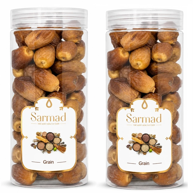 خرما خشک زاهدی سرمد - 450 گرم بسته دو عددی