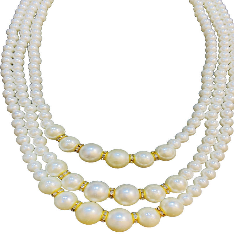 پرده جمع کن مدل مروارید سه خط مجموعه 2 عددی