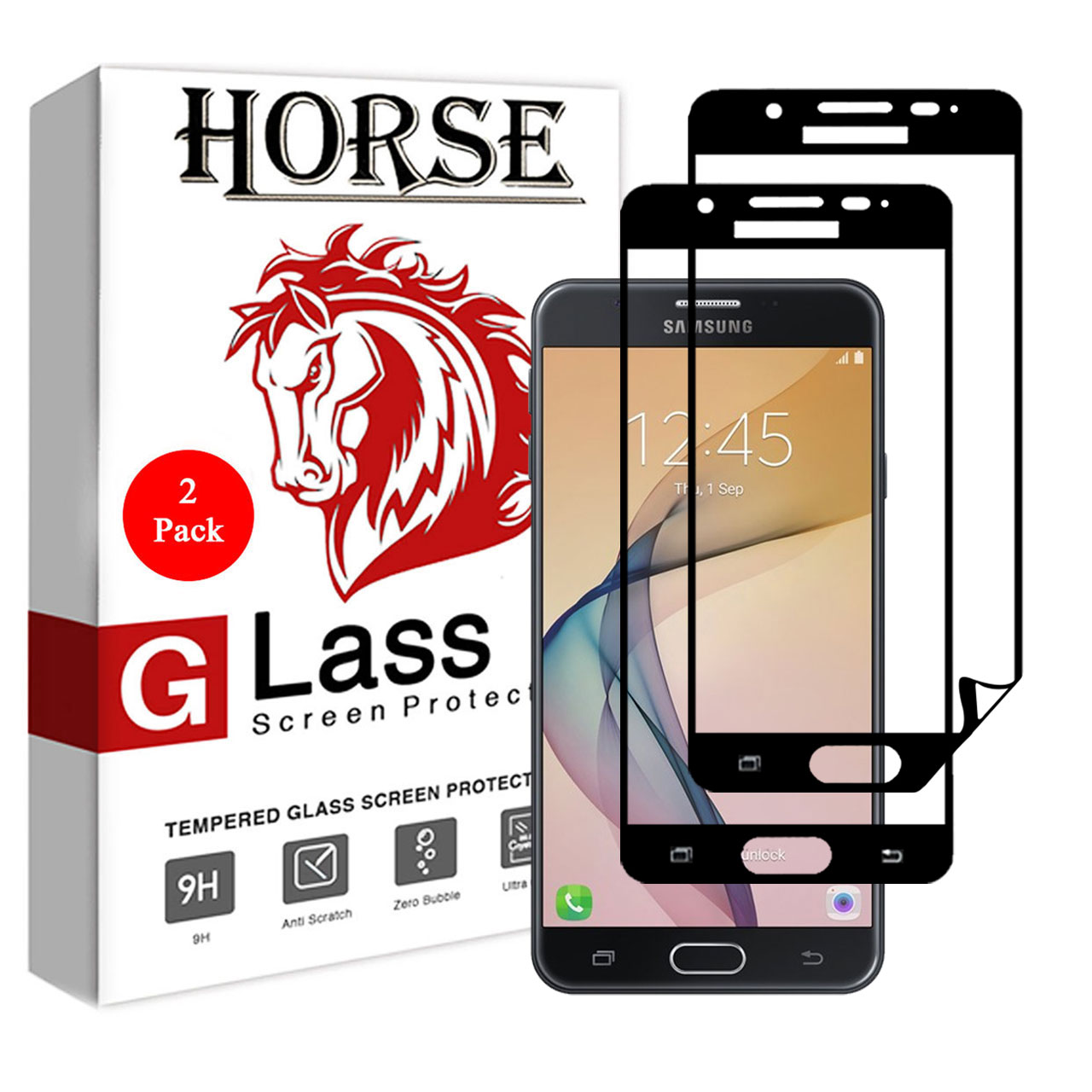 محافظ صفحه نمایش 3D هورس مدل FSN مناسب برای گوشی موبایل سامسونگ Galaxy J7 Prime بسته دو عددی