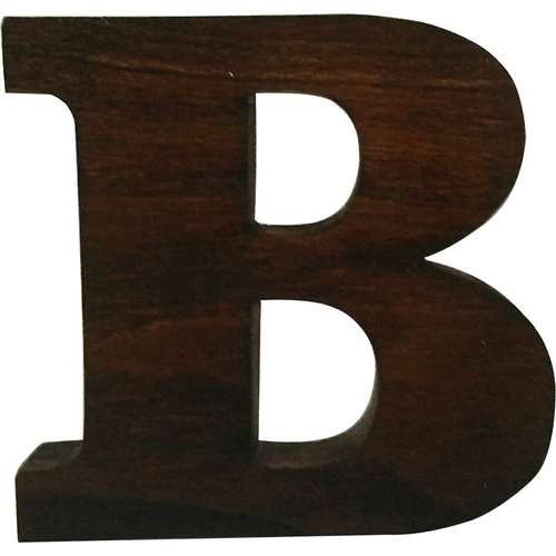 دکوری مدل حرف B چوبی