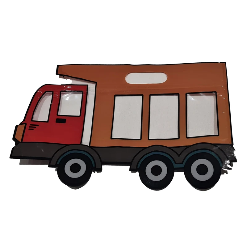 کیسه زیپ دار مدل فانتزی طرح ماشین ها مجموعه 5 عددی