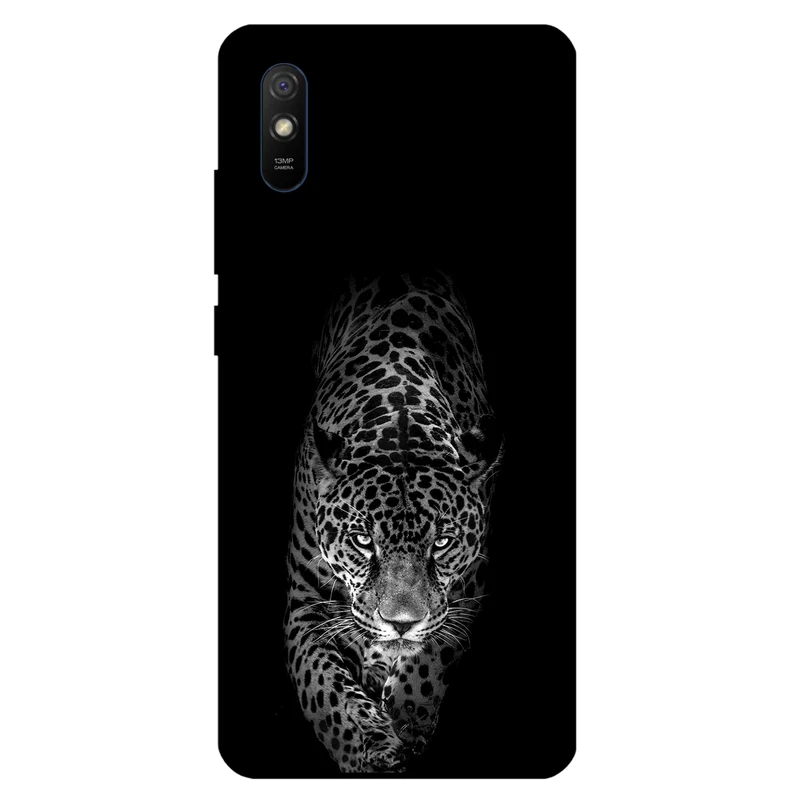 کاور مگافون طرح پلنگ مدل 1879 مناسب برای گوشی موبایل شیائومی Redmi 9i / Redmi 9i Sport