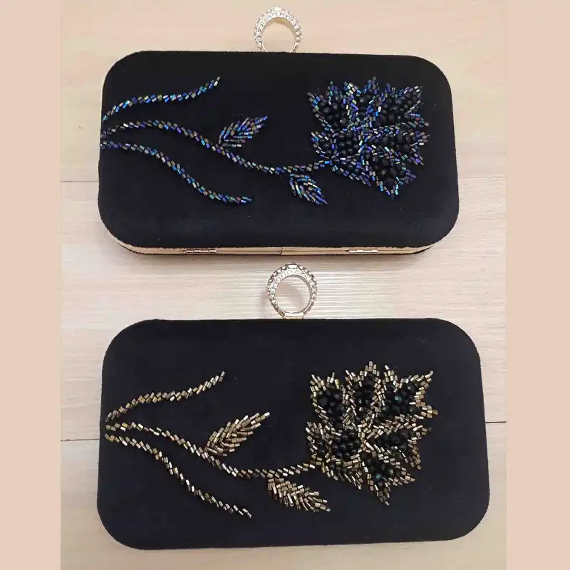 ست کیف و شال زنانه مدل جواهردوزی