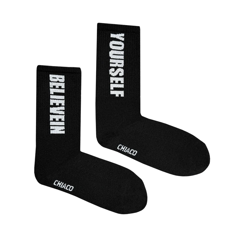 جوراب ورزشی ساق بلند زنانه چیاکو مدل BELIEVEIN YOURSELF