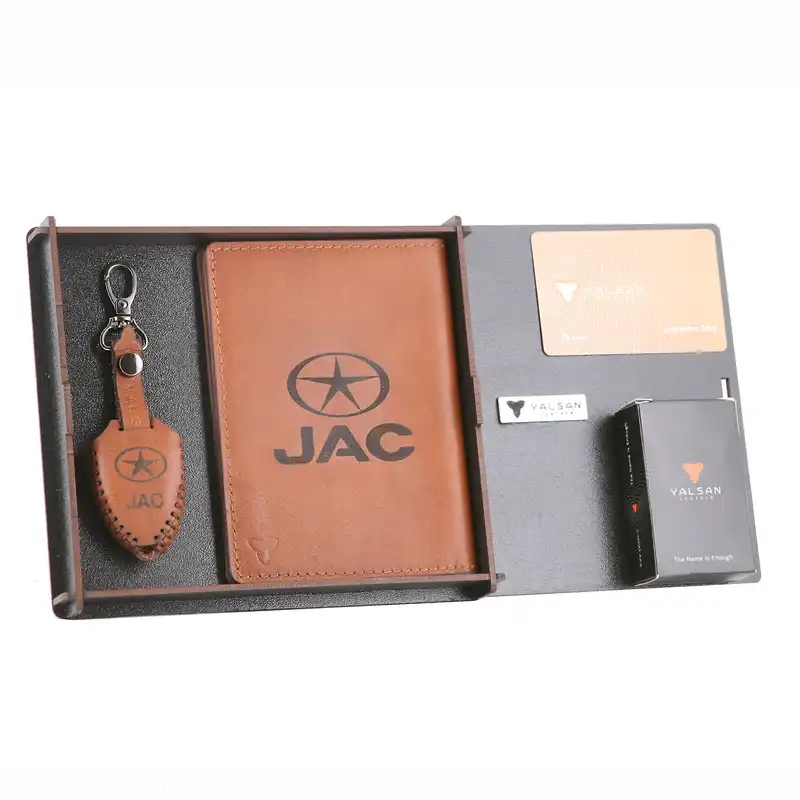 ست هدیه چرم یلسان مدل JAKJ5 کد SET-300-15-GS
