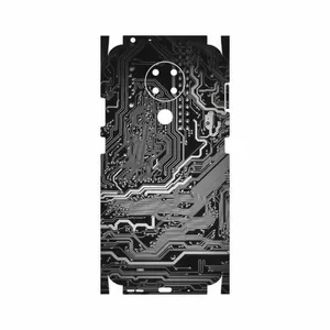 MAHOOT Black Printed Circuit Board-FullSkin Cover Sticker for Nokia 3.4