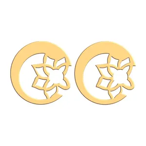 گوشواره طلا 18 عیار زنانه فرشته مدل طرح گل WEL-000212