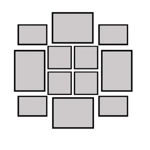 backlit photo frame model 215-22 set of 12 numbers