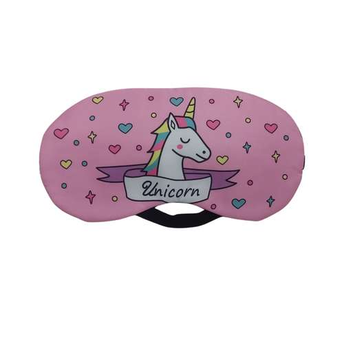چشم بند خواب مدل کمپرس دار طرح یونیکورن