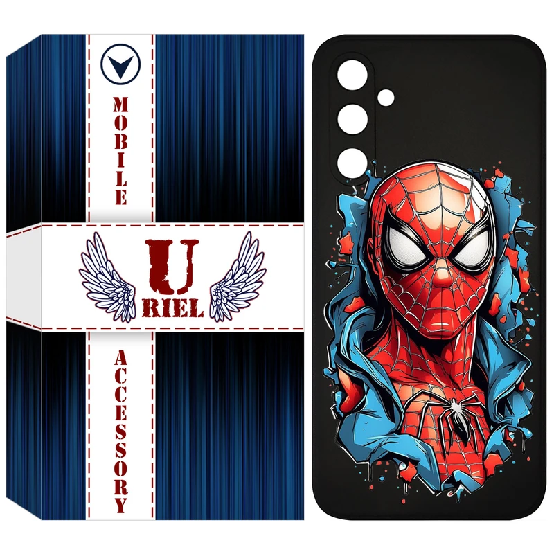 کاور یوریل قاب مدل KSH کد 34 طرح اسپایدرمن مناسب برای گوشی موبایل سامسونگ Galaxy S23 FE