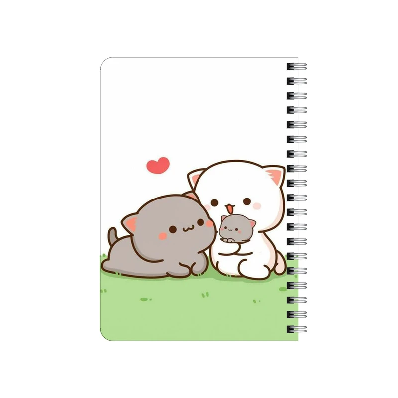 دفترچه یادداشت بامبیلیپ مدل چوبی طرح مامان بابا و نی نی گربه کد 9732926