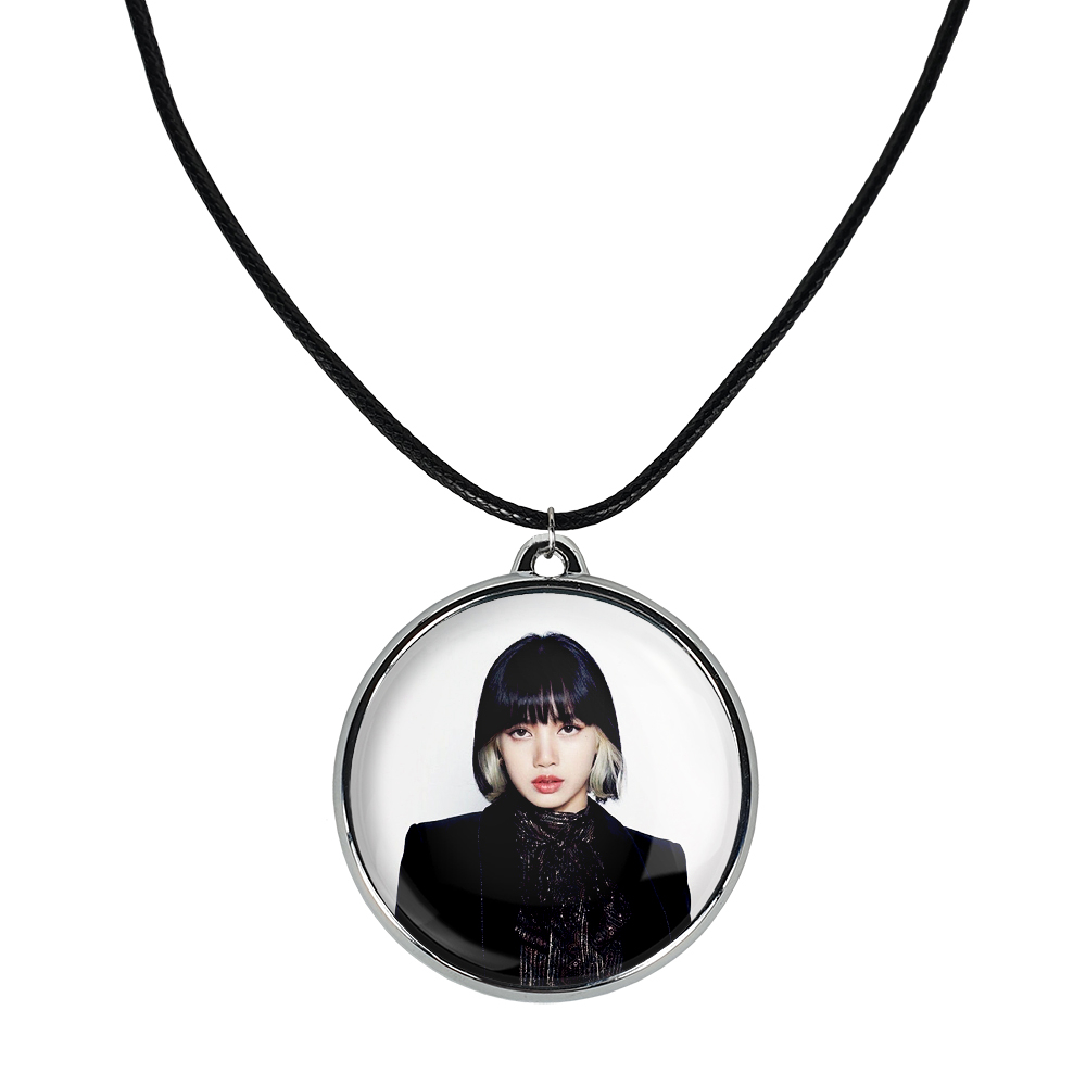 گردنبند خندالو مدل لیسا بلک پینک کد 1428614290