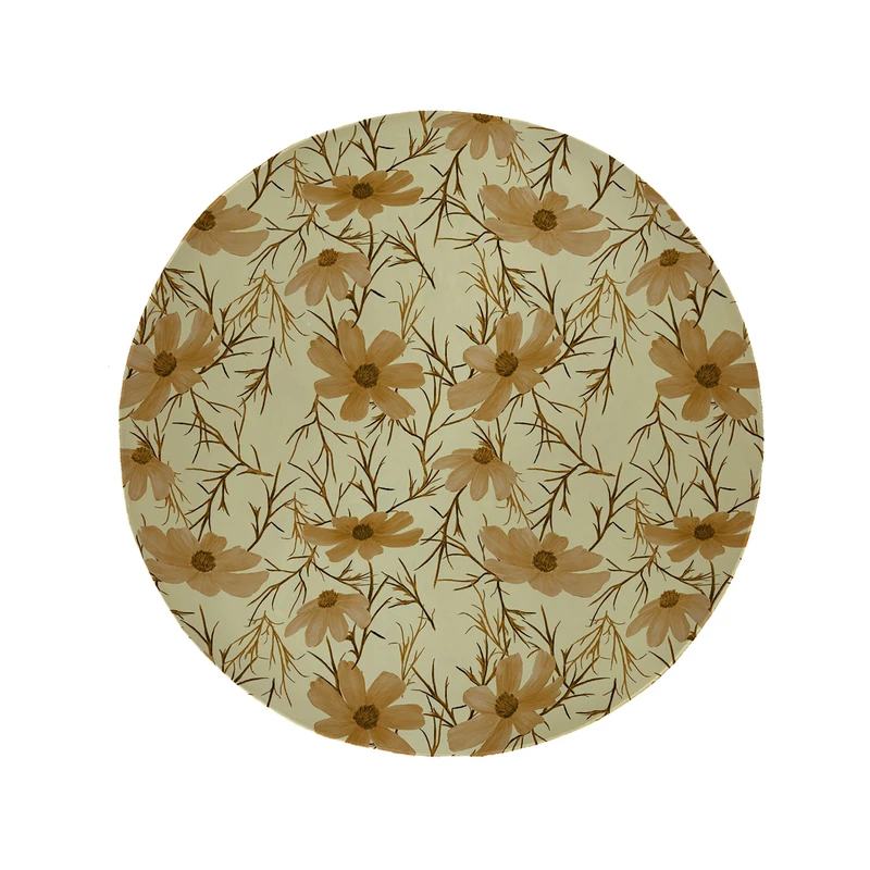 پادری مدل دایره طرح گل کد 5892 سایز 90 × 90 سانتی متر