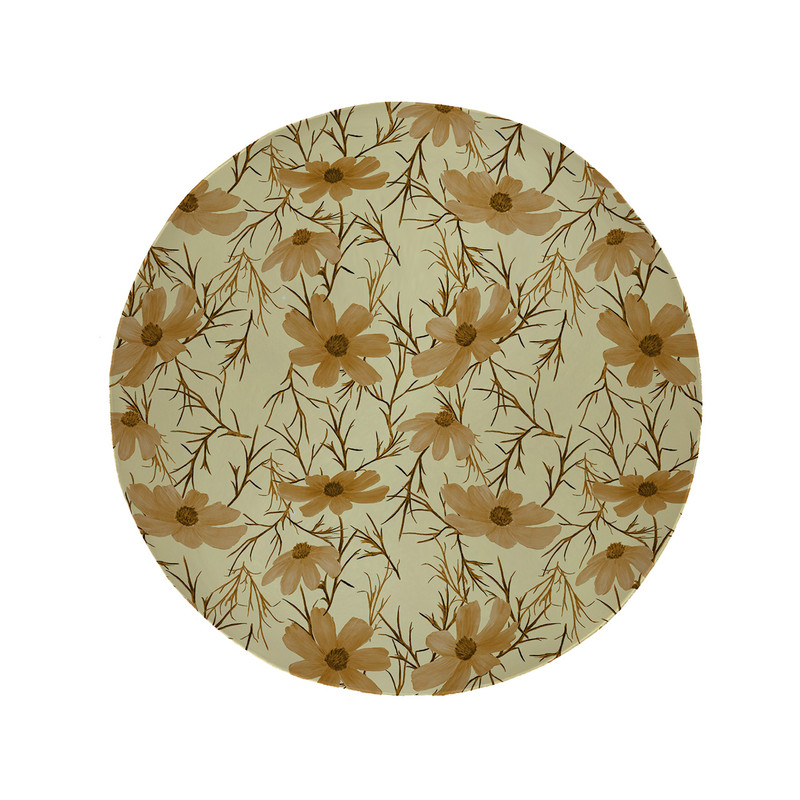 پادری مدل دایره طرح گل کد 5892 سایز 90 × 90 سانتی متر