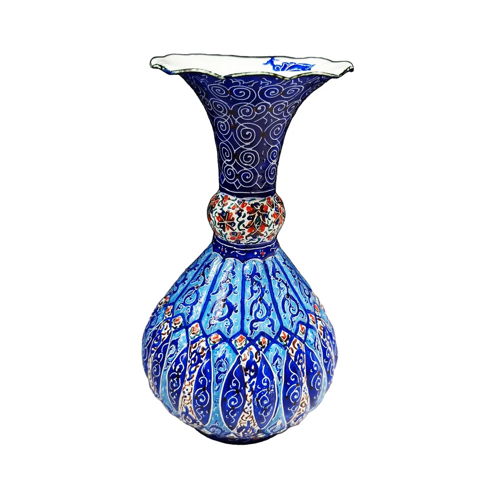 گلدان میناکاری مدل شلغمی کد G16