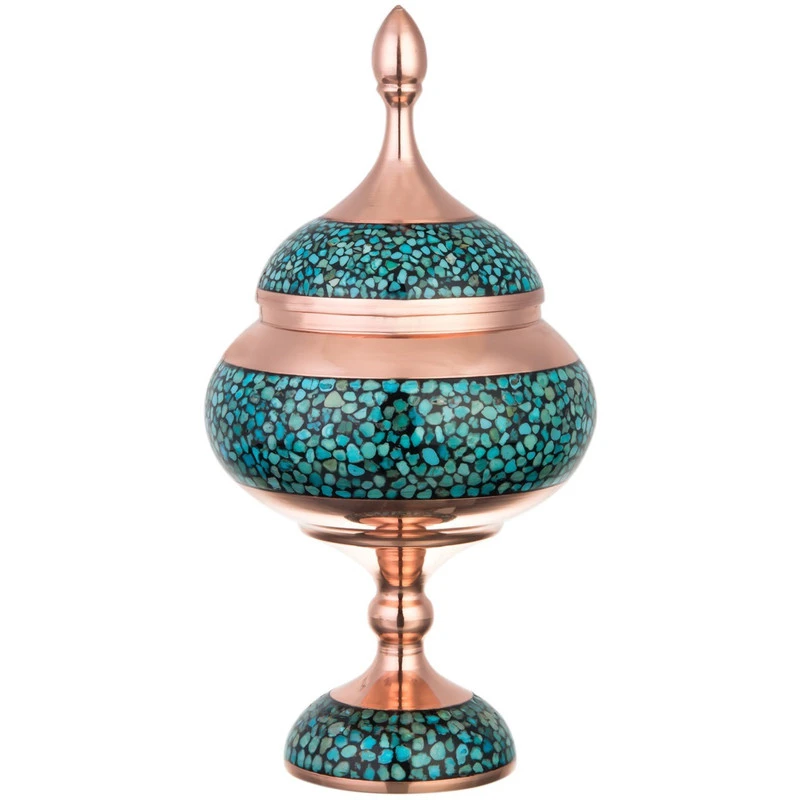 شکلات خوری فیروزه کوبی مدل پایه دار کد 12