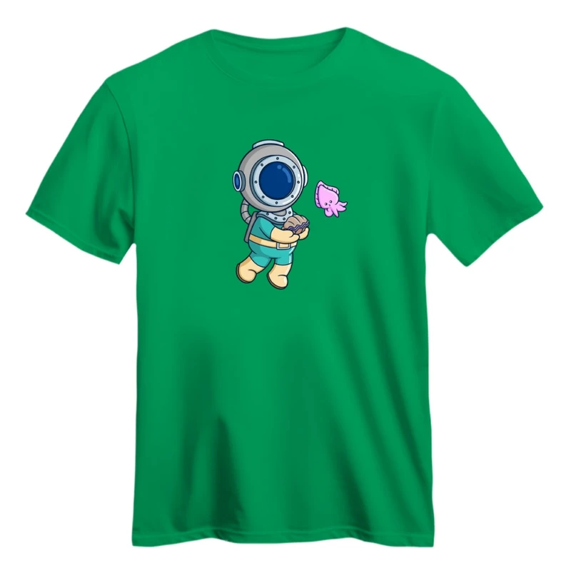 تی شرت آستین کوتاه زنانه مدل آدم فضایی کد01