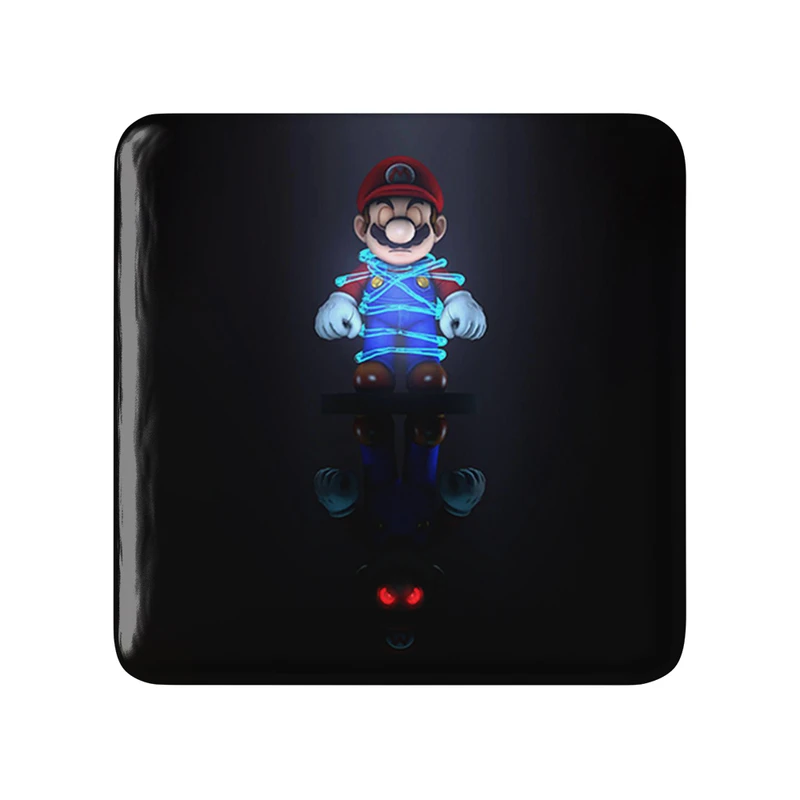 پیکسل خندالو طرح سوپر ماریو مدل مربعی کد 30440