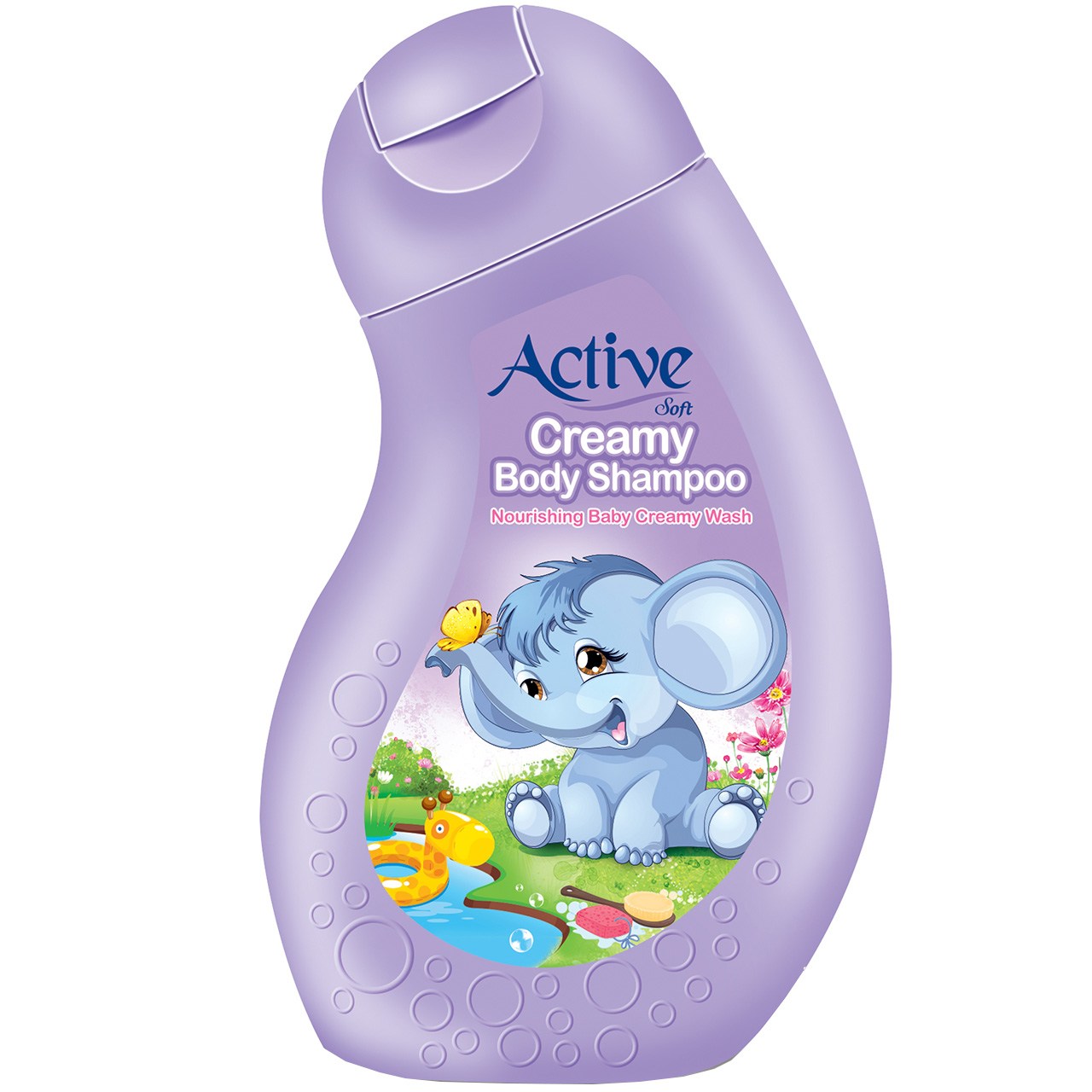 Active Purple Creamy Body Shampoo For Kids 250g