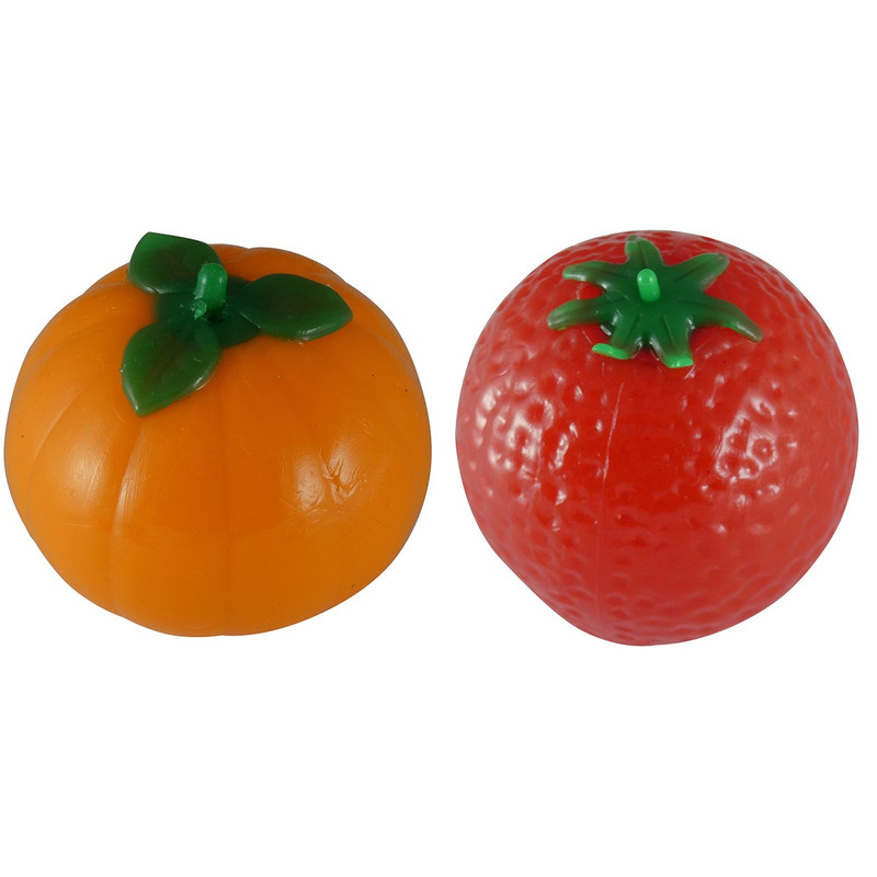 توپ بازی ضد استرس مدل Orange And Strawberry مجموعه دو عددی